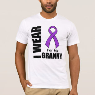 Camiseta Uso una cinta morada para mi abuela