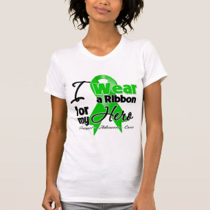 Camiseta Uso una cinta verde para mi héroe
