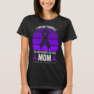 Camiseta Uso Una Sobredosis Morada Conciencia De La Cinta P