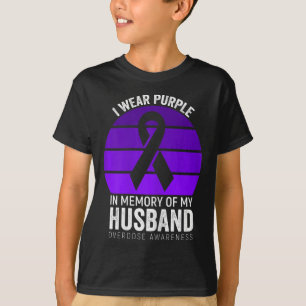 Camiseta Uso Una Sobredosis Púrpura Conciencia De La Cinta 