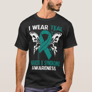 Camiseta Uso Verde azulado Para Conciencia Del SÍNDROME MAR
