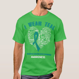 Camiseta Uso Verde azulado Para Concienciación De OCD Fe Es