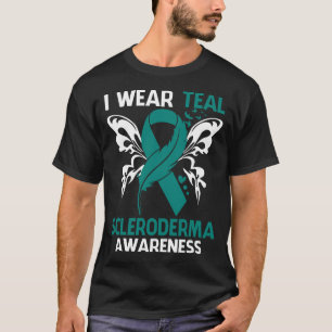 Camiseta Uso Verde azulado Para La Conciencia De SCLERODERM