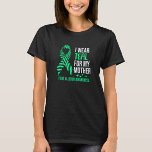 Camiseta Uso Verde azulado Para La Madre Alimentos Alergia 