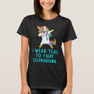 Camiseta Uso Verde azulado Para Luchar Contra El Escleroder