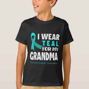 Camiseta Uso Verde azulado Para Mi Abuela Apoyar El Cáncer 