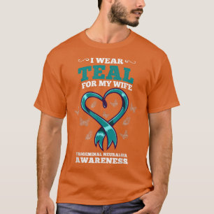Camiseta Uso Verde azulado Para Mi Esposa Con Conciencia De