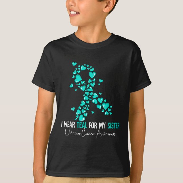 Camiseta Uso Verde azulado Para Mi Hermana Conciencia Sobre (Anverso)