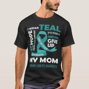 Camiseta Uso Verde azulado Para Mi Mamá - Regalos De Cánc