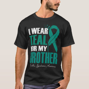 Camiseta Uso Verde azulado por el síndrome de mi hermano To