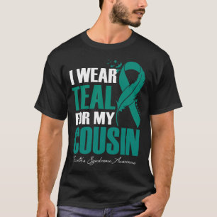 Camiseta Uso Verde azulado por el síndrome de Tourette de m
