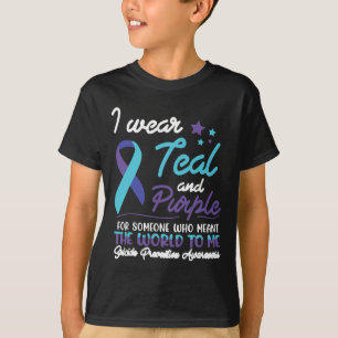Camiseta Uso Verde azulado Y Morado Para Alguien Que Signif