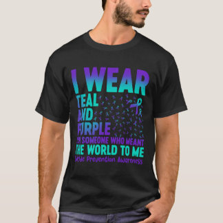 Camiseta Uso Verde azulado Y Morado Para Alguien Que Signif