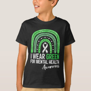 Camiseta Uso Verde Para Concienciación Sobre Salud Mental A