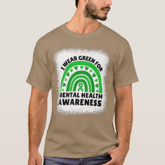 Camiseta Uso Verde Para Concienciación Sobre Salud Mental M