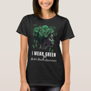 Camiseta Uso Verde Para Concienciación Sobre Salud Mental M