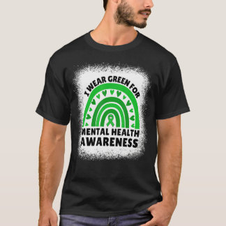 Camiseta Uso Verde Para Concienciación Sobre Salud Mental M