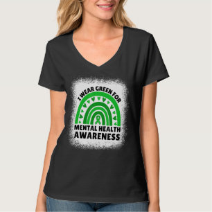 Camiseta Uso Verde Para Concienciación Sobre Salud Mental M