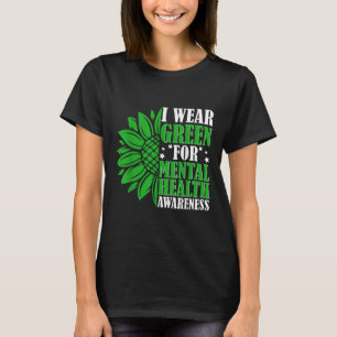 Camiseta Uso Verde Para Concienciación Sobre Salud Mental M