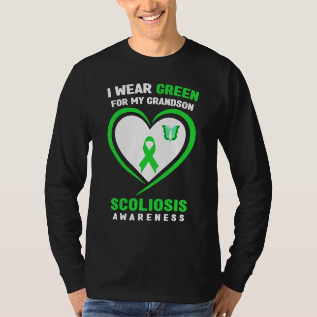 Camiseta Uso Verde Para Concienciar Sobre La Escoliosis De  (Anverso)
