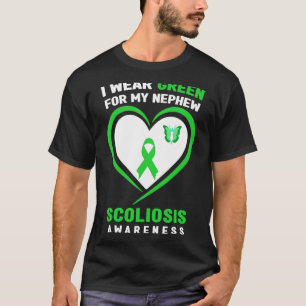 Camiseta Uso Verde Para La Conciencia De Mi Sobrino Scolios