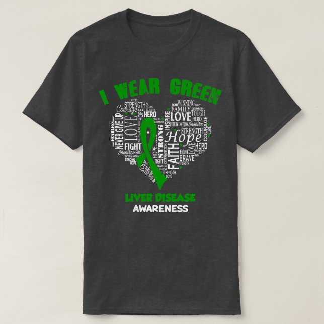 Camiseta Uso Verde Para La Concienciación Sobre Enfermedade (Diseño del anverso)