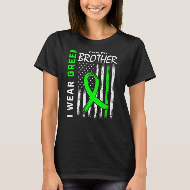 Camiseta Uso Verde Para Mi Hermano Enfermedad Renal Awarene (Anverso)