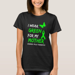 Camiseta Uso Verde Para Mi Madre Cinta Cerebral De Palidez 