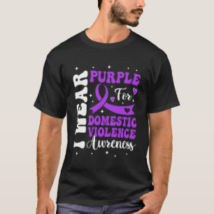Camiseta Uso Violencia Doméstica Morada Concienciación Homb