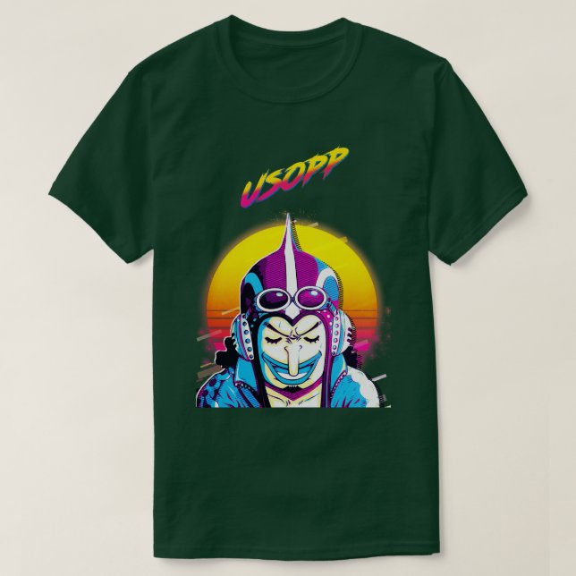 Camiseta Usopp TShirtONE PIECE Usopp TShirtby 80sRetro (Diseño del anverso)