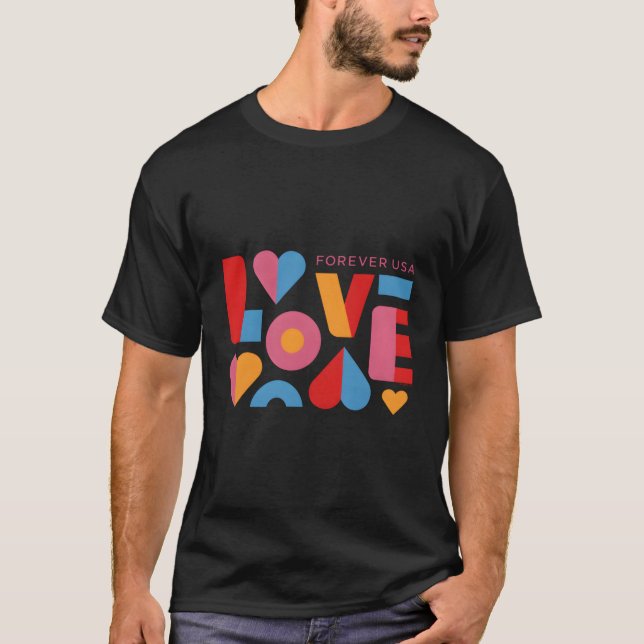 Camiseta Usps For ever Usa Love (Anverso)