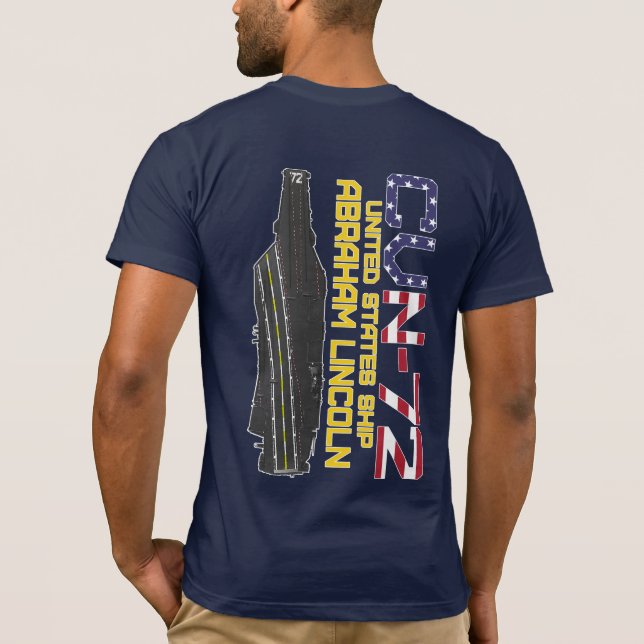 Camiseta USS ABRAHAM LINCOLN CVN-72 T-Shirt (Reverso)