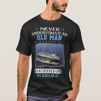 Camiseta USS Acadia AD42 Veterans Day Father Day Gift 