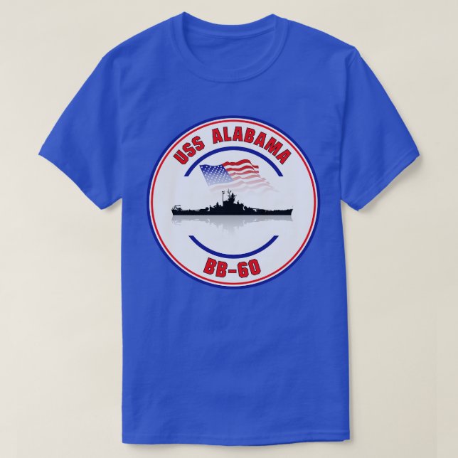 Camiseta USS Alabama BB60 TShirt (Diseño del anverso)