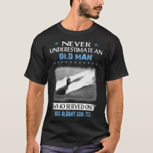 Camiseta USS Albany SSN753 Submarinos Veteranos Día Padre D