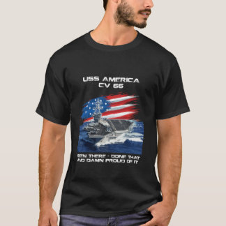 Camiseta USS America CV 66 Aeronave Carrier Veterano USA Fl