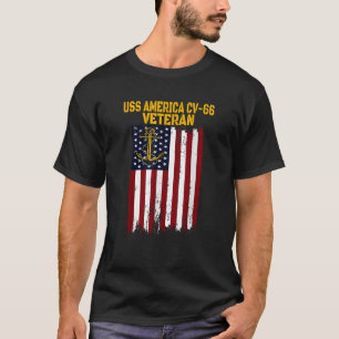 Camiseta USS America CV 66 CVA 66 Veterano portaaviones