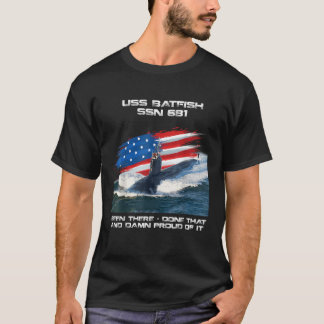 Camiseta USS Batfish SSN 681 Estados Unidos Bandera Submari