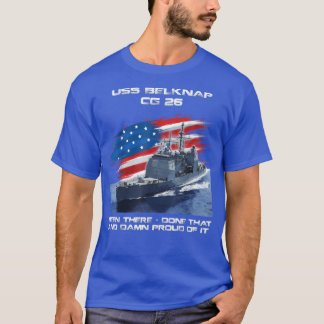 Camiseta USS Belknap CG26 Clase Cruiser Veter Bandera Ameri