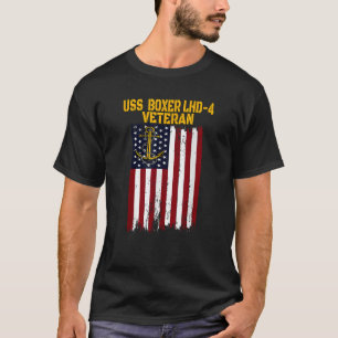 Camiseta USS Boxer LHD 4 Veteranos de Barco de Ataque Anfib