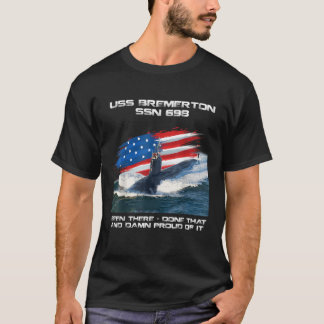 Camiseta USS Bremerton SSN 698 Submarine de la bandera esta