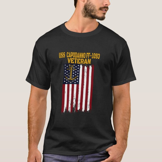 Camiseta USS Capodanno FF 1093 Frigate Veterans Day Father (Anverso)