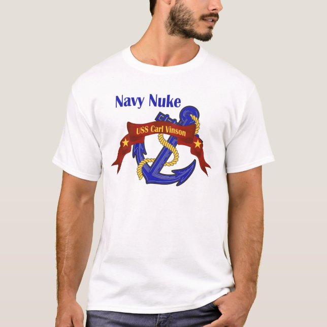 Camiseta ~ USS Carl Vinson del arma nuclear de la marina de (Anverso)