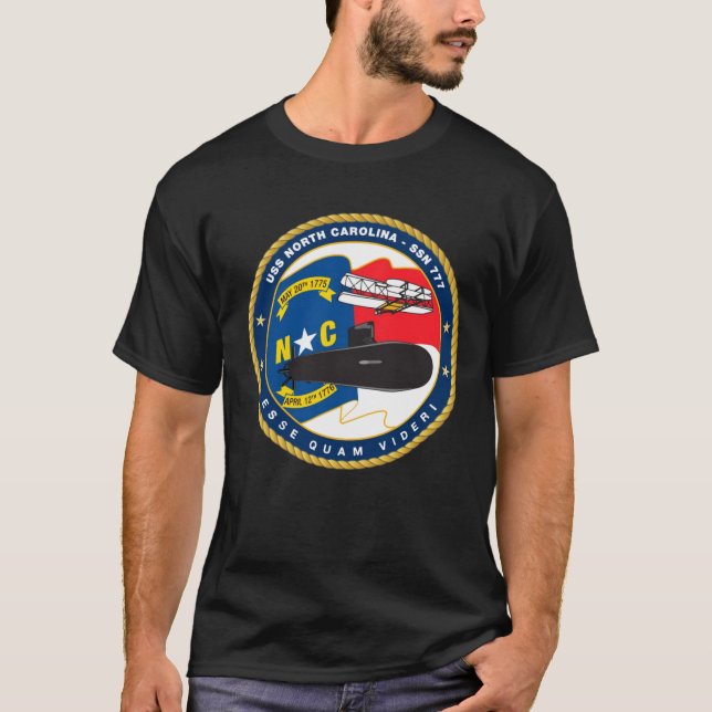 Camiseta USS Carolina del Norte (SSN-777) (Anverso)
