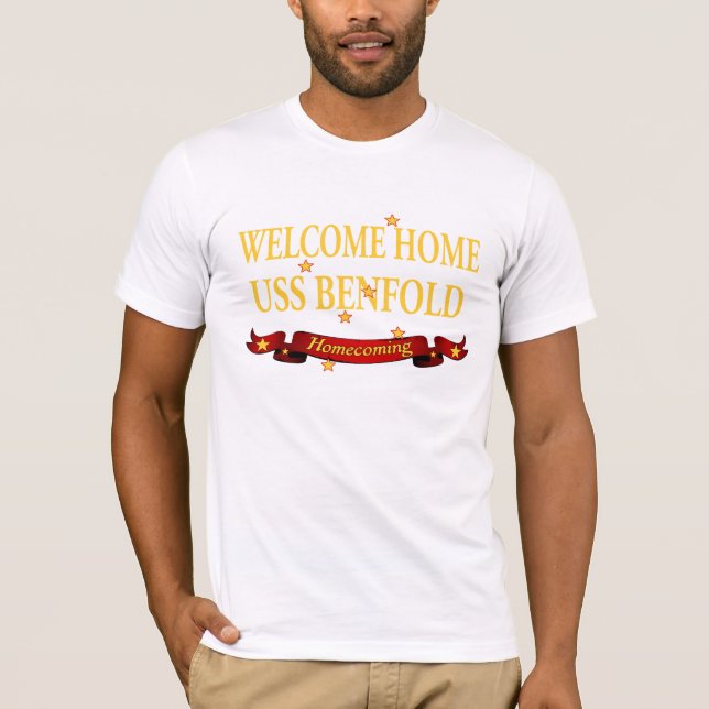 Camiseta USS casero agradable Benfold (Anverso)