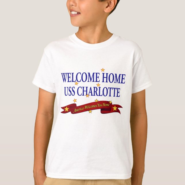 Camiseta USS casero agradable Charlotte (Anverso)