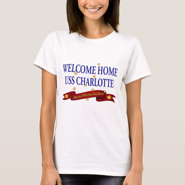 Camiseta USS casero agradable Charlotte (Anverso)