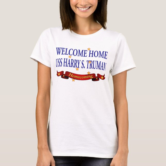 Camiseta USS casero agradable Harry S. Truman (Anverso)
