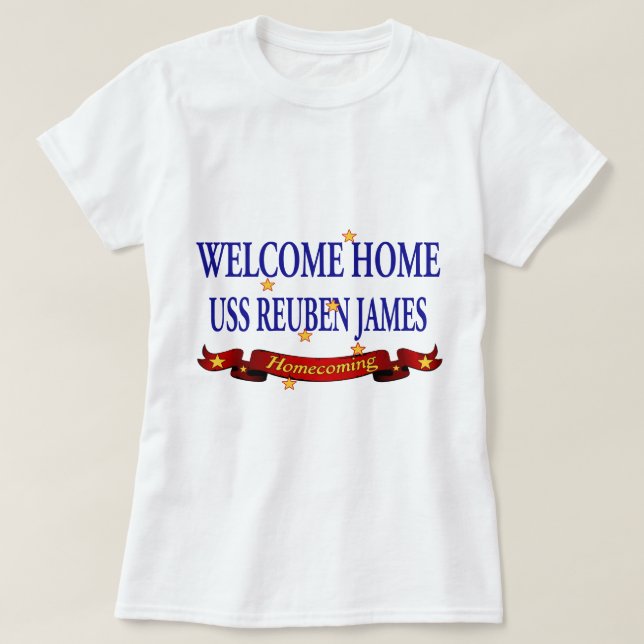 Camiseta USS casero agradable Reuben James (Diseño del anverso)