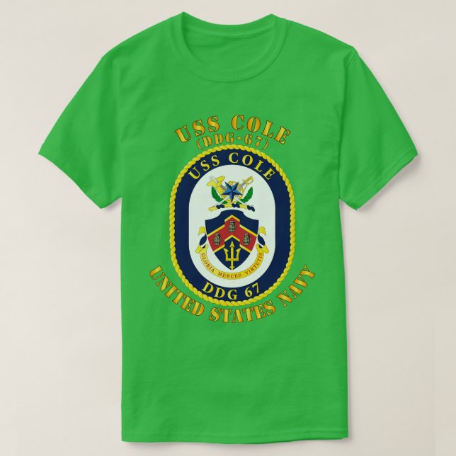 Camiseta USS Cole DDG67 (Diseño del anverso)